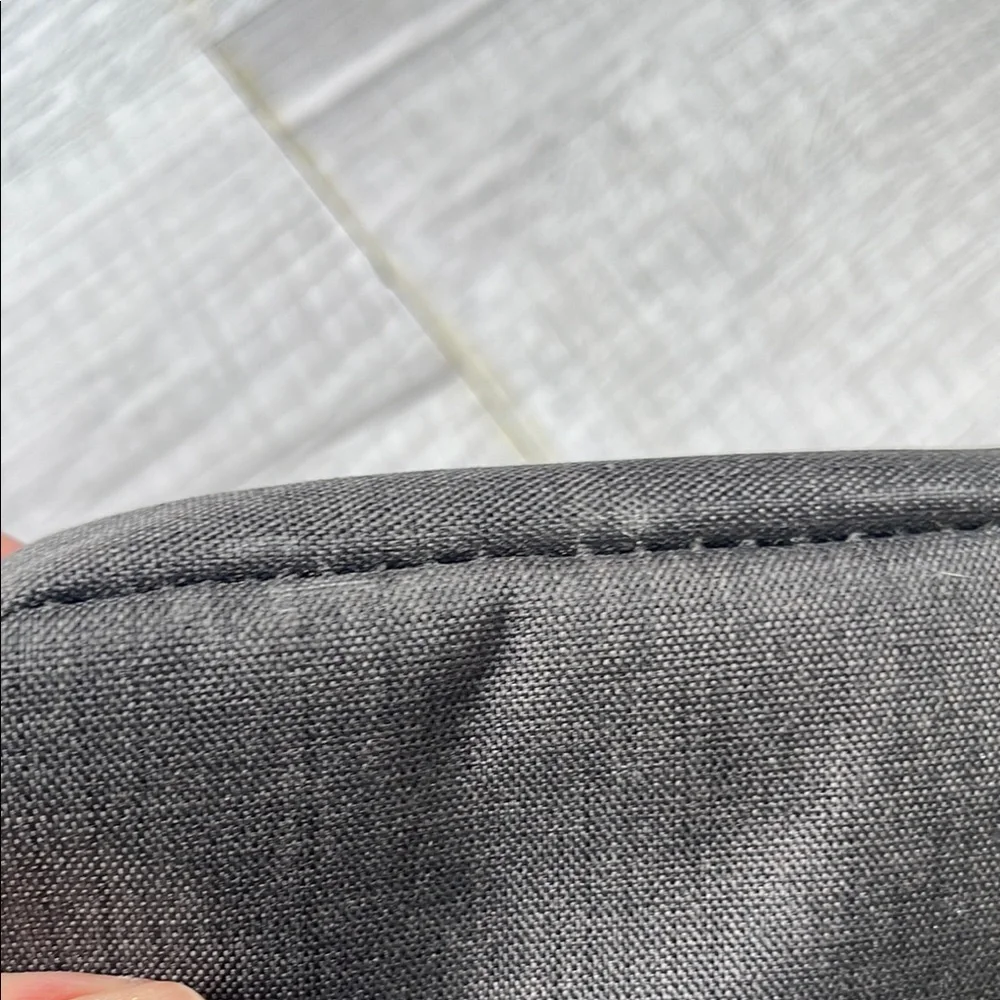 Sleek Gray Laptop Bag with Minimalist Design